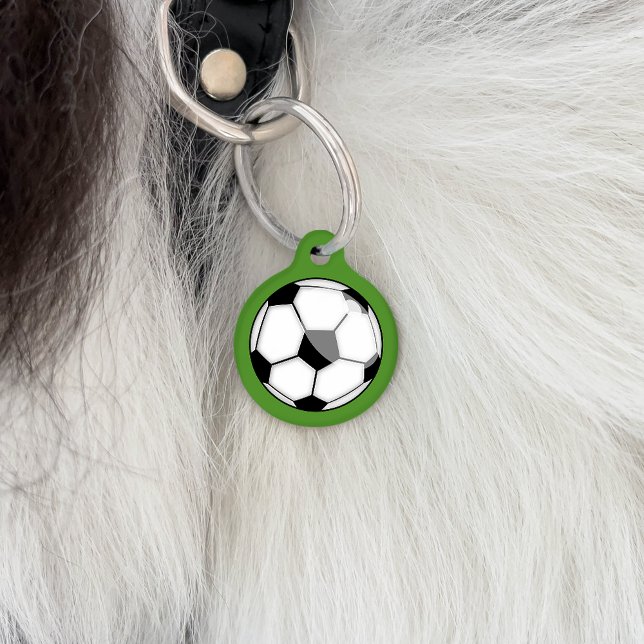 Médaillon Pour Animaux Boule De Football Avec Nom Et Numéro Personnalisés (Créateur téléchargé)