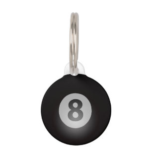 Médaillon Pour Animaux Boule de la boule de billard huit