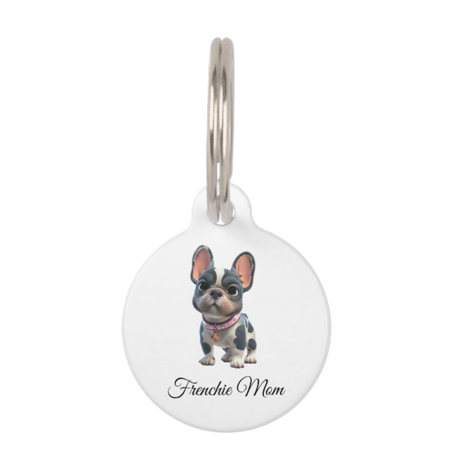 Médaillon Pour Animaux Bouledogue Français (Devant)