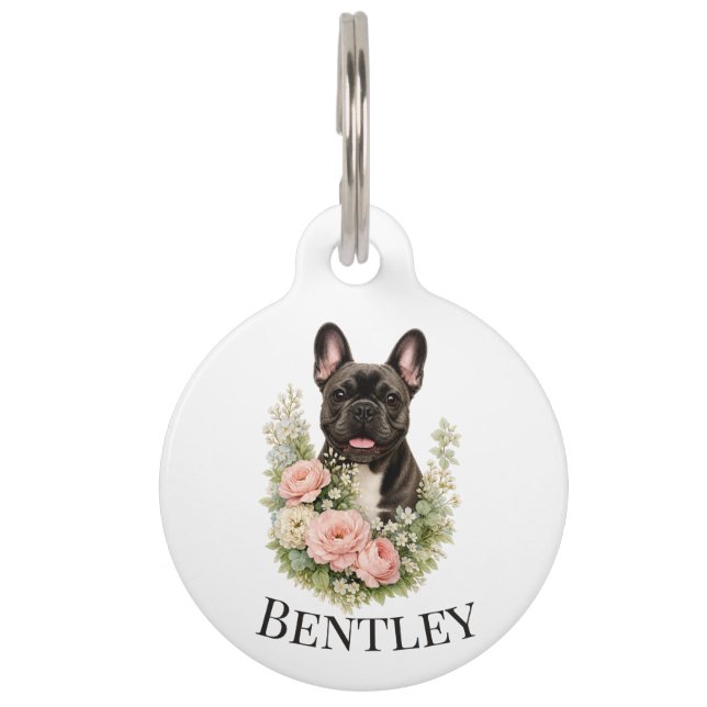 Médaillon Pour Animaux Bouledogue Français (Devant)
