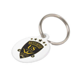 Médaillon Pour Animaux Bounty Hunter Agent Pet Tag