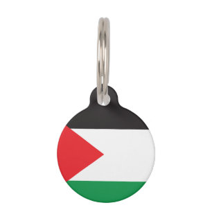 Médaillon Pour Animaux Bouton Palestine, Drapeau Patriotique Palestinien