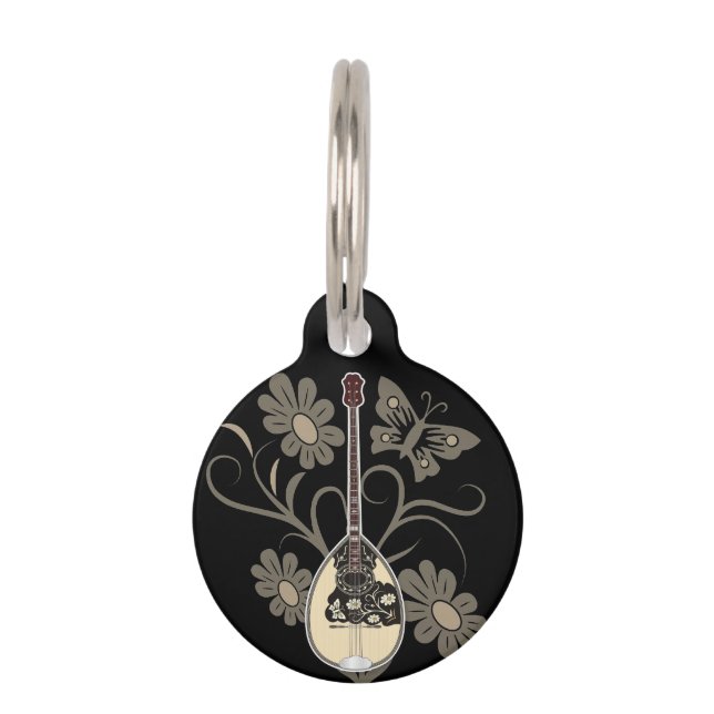 Médaillon Pour Animaux Bouzouki (Devant)