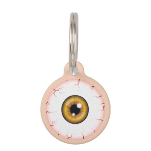 Médaillon Pour Animaux Brown Iris Eyeball Slooshot Eye Halloween Eyeball