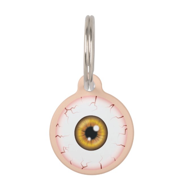 Médaillon Pour Animaux Brown Iris Eyeball Slooshot Eye Halloween Eyeball (Devant)