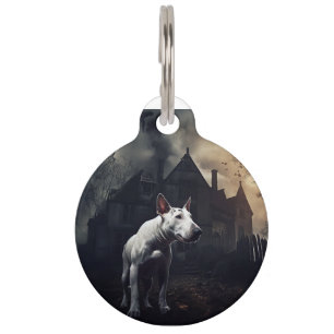 Médaillon Pour Animaux Bull Terrier Halloween Épouvantable