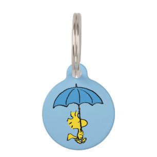 Médaillon Pour Animaux cacahuètes   Parapluie bleu Woodstock