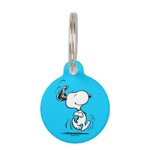 Médaillon Pour Animaux cacahuètes Snoopy Happy Dance