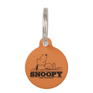 Médaillon Pour Animaux cacahuètes   Snoopy Reest Break
