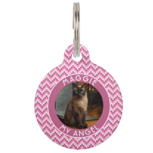 Médaillon Pour Animaux Cadeau Beau Papa Chat Chevron