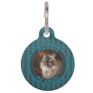 Médaillon Pour Animaux Cadeau coloré personnalisé pour amateur de chats C