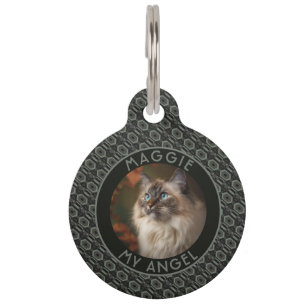 Médaillon Pour Animaux Cadeau coloré pour propriétaire de chat motif ethn