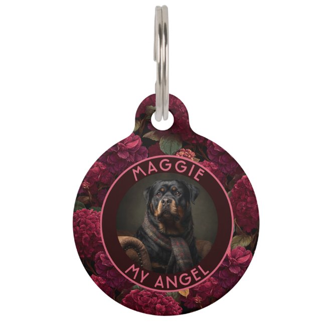 Médaillon Pour Animaux Cadeau de maman de chien magnifique Hydrangeas (Devant)
