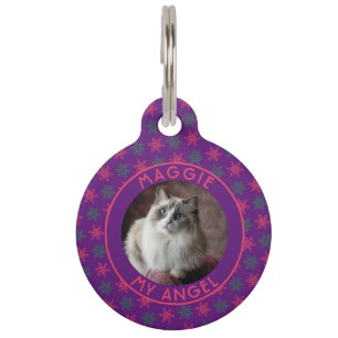 Médaillon Pour Animaux Cadeau de Noël élégant pour papa de chat personnal