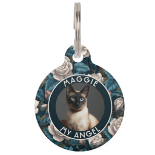 Médaillon Pour Animaux Cadeau de parent de chiot coloré Gardenias