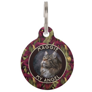 Médaillon Pour Animaux Cadeau de propriétaire de chat audacieux calla lil