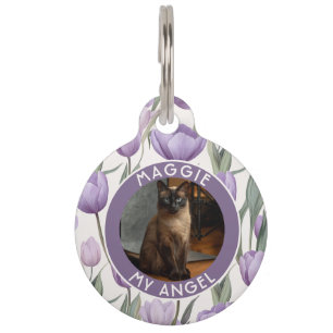 Médaillon Pour Animaux Cadeau élégant pour amateur d'animaux Fleur de tul