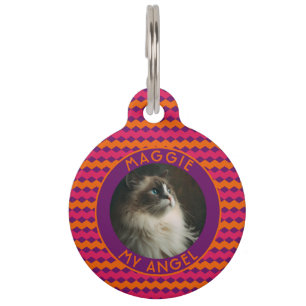 Médaillon Pour Animaux Cadeau élégant pour chien en chevron