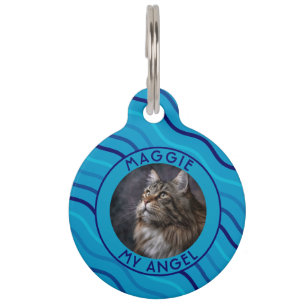 Médaillon Pour Animaux Cadeau élégant pour maman de chien motif rayures