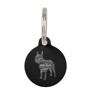 Médaillon Pour Animaux Cadeau Frenchie J'aime mon bouledogue français