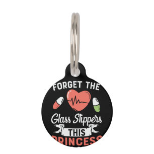 Médaillon Pour Animaux Cadeau Infirmière Oubliez Les Chaussons En Verre
