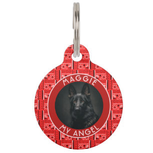 Médaillon Pour Animaux Cadeau Papa Chat Magnifique Motif Tribal