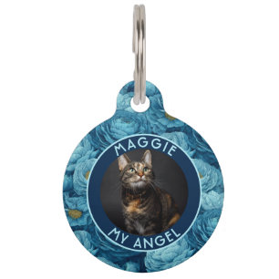 Médaillon Pour Animaux Cadeau personnalisé pour maman de chat Ranunculus