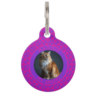 Médaillon Pour Animaux Cadeau pour propriétaire de chat mignon Motif ethn