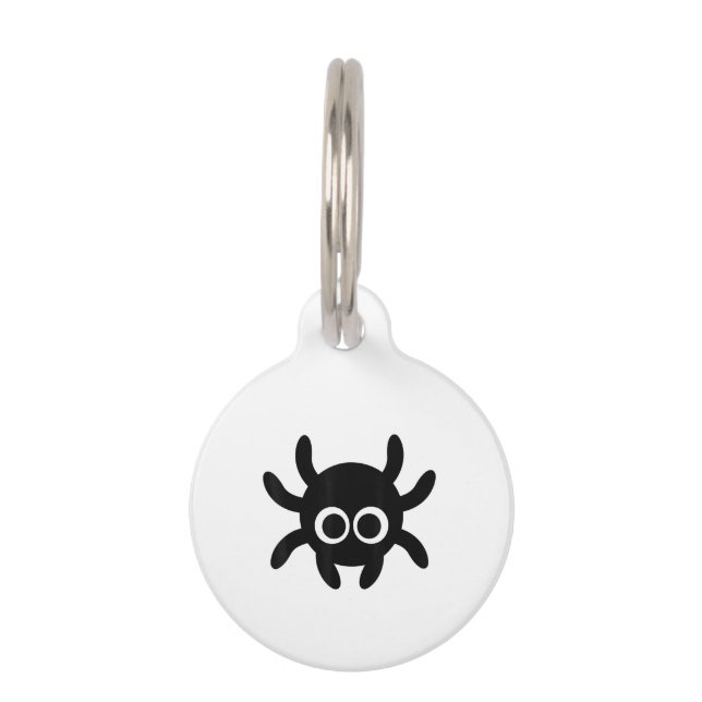 Médaillon Pour Animaux Cadeau Spider| Spider Emoticon Funny Animé Hallo (Devant)