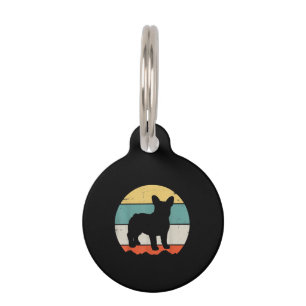 Médaillon Pour Animaux Cadeau Vintage Retro Bouledogue Pour Papa Chien Ma