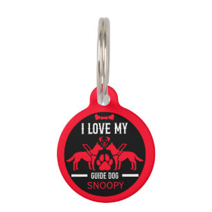 Médaillon Pour Animaux Cadeaux de chien guide