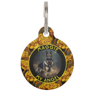 Médaillon Pour Animaux Cadeaux Personnalisés Classiques pour Animaux Fleu