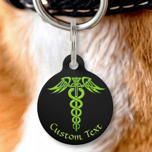 Médaillon Pour Animaux Caduceus