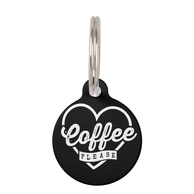 MÉDAILLON POUR ANIMAUX CAFÉ (Devant)