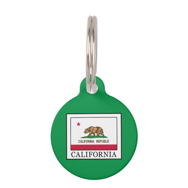 Médaillon Pour Animaux Californie (Devant)