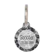 Camo Motif Monogramme Nom de l'animal de compagnie