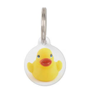 Médaillon Pour Animaux Canards en caoutchouc jaunes