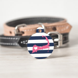 Médaillon Pour Animaux Cape Cod Heart