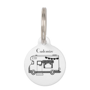 Médaillon Pour Animaux Caravane de camping RV Thunder_Cove