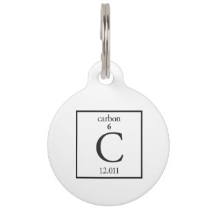 Médaillon Pour Animaux Carbone