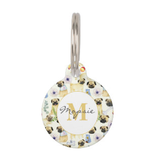 Médaillon Pour Animaux Carlin amoureux des chiens animal de compagnie per