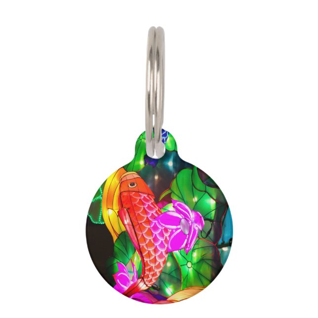 Médaillon Pour Animaux Carpes illuminées (Devant)