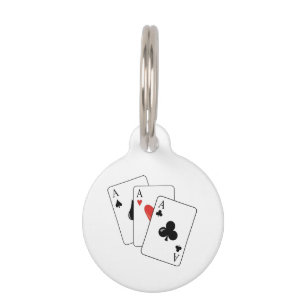 Médaillon Pour Animaux Cartes de poker