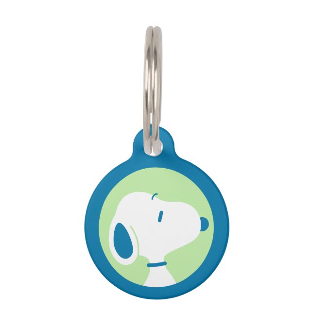 Médaillon Pour Animaux Casse-croûte | Snoopy Blue Deco Dreams (Devant)