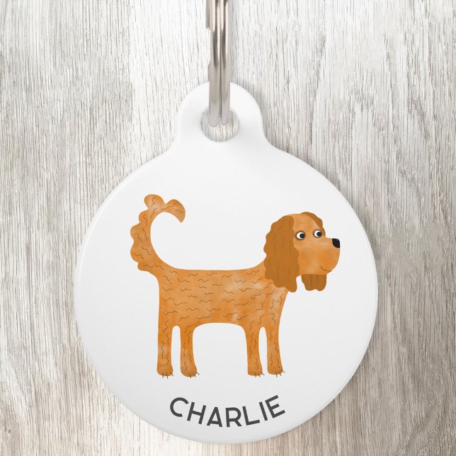 Médaillon Pour Animaux Cavalier King Charles Spaniel Chien Personnalisé (Créateur téléchargé)