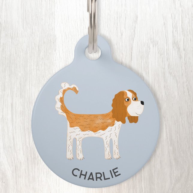 Médaillon Pour Animaux Cavalier King Charles Spaniel Chien Personnalisé (Créateur téléchargé)