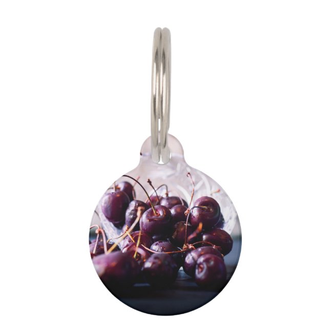 Médaillon Pour Animaux Cerises (Devant)
