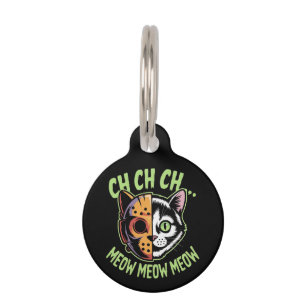 Médaillon Pour Animaux Ch Ch Ch Ch Meow Meow Meow Meow Mème Drôle Hallowe
