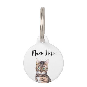 Médaillon Pour Animaux Chat Bengal drôle