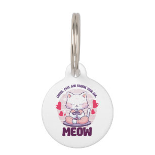 Médaillon Pour Animaux Chat de méditation - Chat kawaii